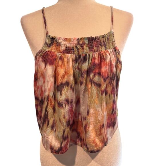 Out From Under for Urban Outfitters Boho Smocked Cami Tank Top Size L - Picture 2 of 8